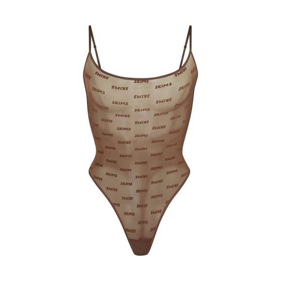 SKIMS After Hours Cami Bodysuit Jasper Brown NWT Size 4X - Picture 4 of 11